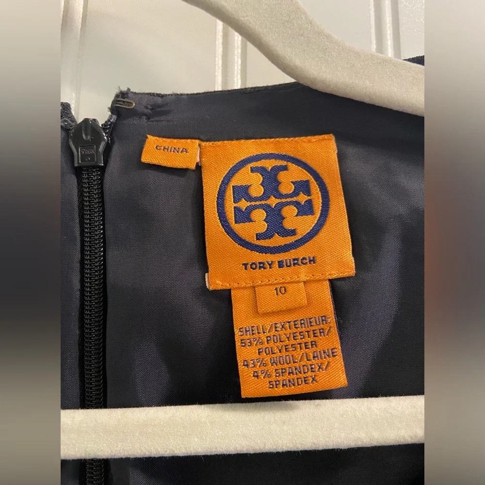 Tory Burch Charcoal Short Sleeve Dress